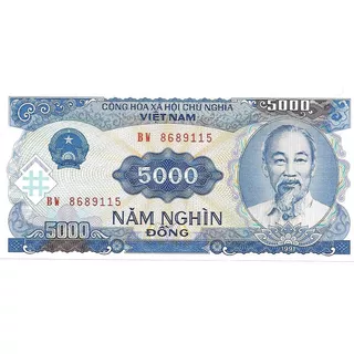 Billete Vietnam 5000 Dong Año 1993 Sin Circular