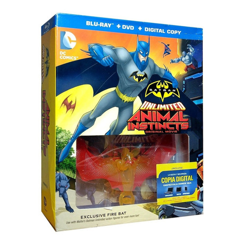 Batman Sin Limite Instinto Animal Blu-ray + Dvd + Figura