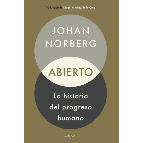 Abierto: la historia del progreso humano, de Norberg, Johan. Serie Fuera de colección Editorial Crítica México, tapa blanda en español, 2022