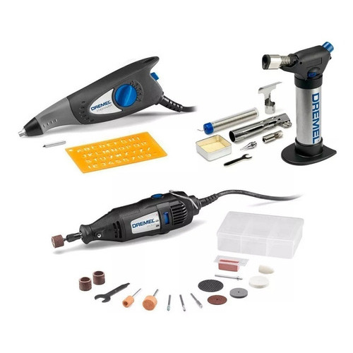 Dremel 200 + Grabador + Versaflame +  28 Accesorios Frecuencia 60 Hz