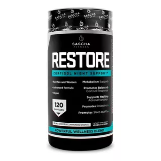 Suplemento En Cápsula Sascha Fitness  Restore Magnesio En Pote 120 Un