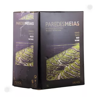 Vinho Português Paredes Meia Tinto Bag-in-box 5 Litros Douro