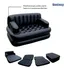 Sillon Inflable Sofá Cama Plegable Multiusos 4 En 1 Bestway Color Negro
