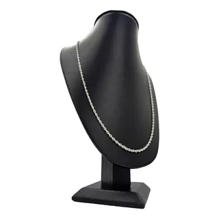 Cadena De Plata Fina 925 Dama Torsal Torzal Para Mujer 50cm