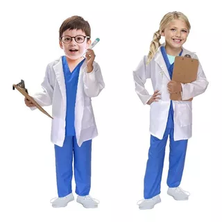 Disfraces De Doctores - Disfraz Medico - Disfraces Doctora - Disfraz Doctor - Disfraces Para Niñas Y Niños - Uniforme Medicina - Oficios Trabajos