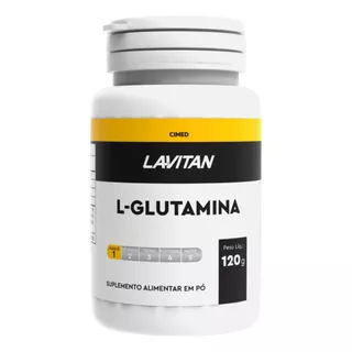 L- Glutamina Lavitan Em Pó 120g - Cimed Sabor Sem Sabor