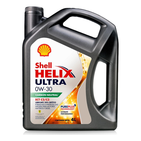 Aceite para motor Shell Helix Ultra 0W-30 para autos, pickups & suv de 1 unidad