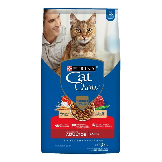Alimento Para Gato Purina Cat Chow Adulto Carne 3kg