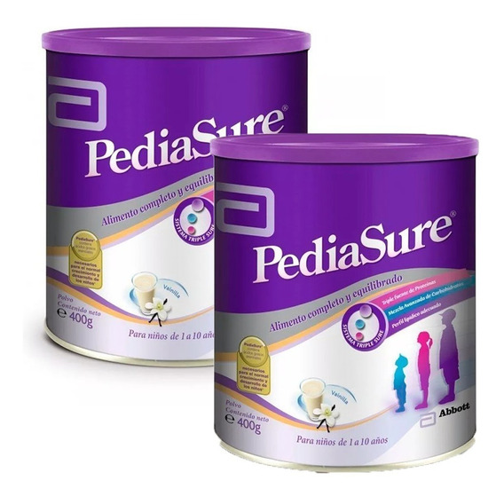 Leche Pediasure Nutricion Sabor Vainilla X 400 G Combo X 2