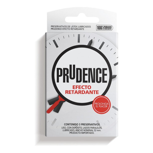 Preservativo Prudence Efecto Retardante, 1 Caja, 3 Unidades