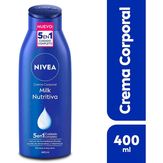 Crema Corporal Nivea Milk Nutritiva Piel Seca 400ml