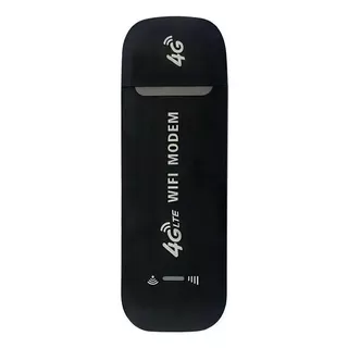 Modem 4g Lte Wifi Usb 150mbps Portátil Sim Card Chip Cor Preto