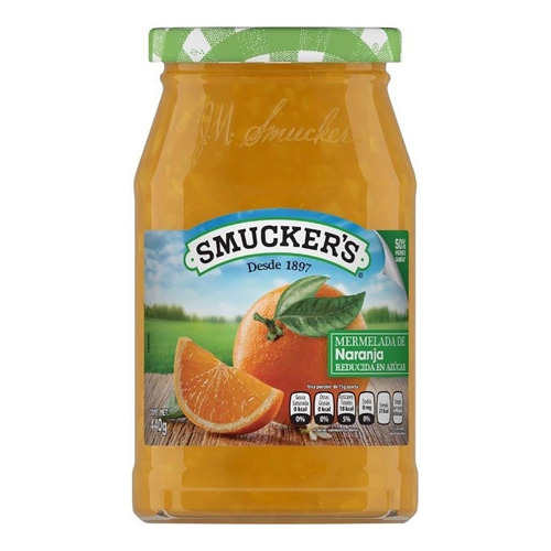 Mermelada Smuckers Naranja Baja En Azúcar 440g