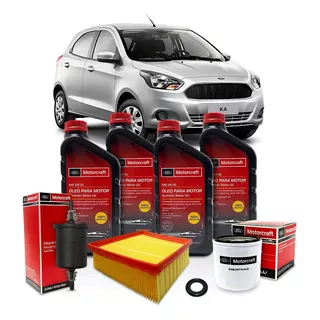 Kit Óleo Motorcraft 5w20 Ford Ka 1.5 3cc 2018 2019 2020 2021