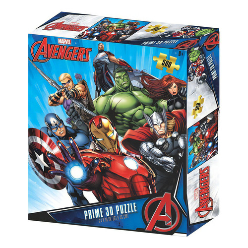Puzzle Rompecabeza Marvel Avengers 500 Piezas Prime 3d