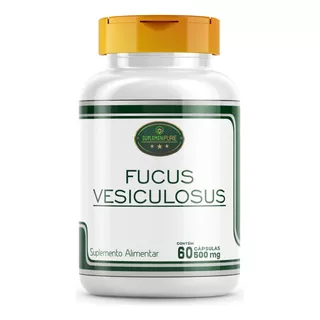 Fucus Vesiculosus Kit 12 Potes Cáps 500mg (cavalinho Do Mar)