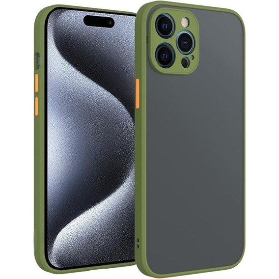 Funda Case Para Samsung A02s Ahumado Mate Verde Militar