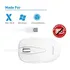 Mouse Macally Usb Con Cable Con 3 Botones Blanco Turbo