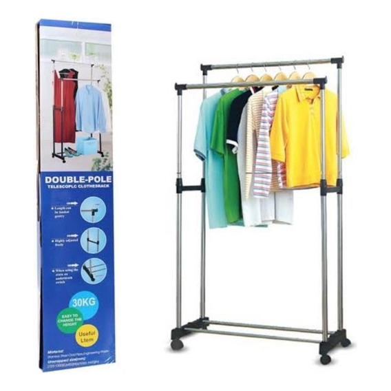 Perchero Para Ropa Organizador Con Ruedas Shoe Rack Blanco 