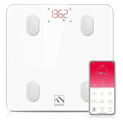 Fitindex Bluetooth Body Fat Scale, Smart Wireless Bmi Baño 