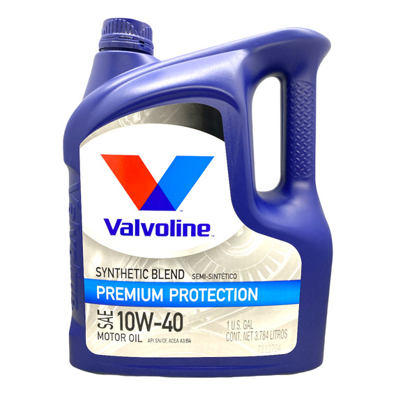 Aceite para motor Valvoline semi-sintético 10W-40 para autos, pickups & suv de 1 unidad