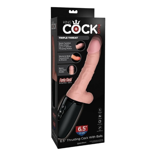 Sexshop King Cock Vibrador Consolador Juguete Sexual Dildos Color Carne