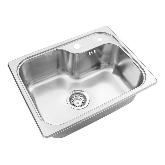 Johnson Acero Luxor Mini SI55 A pileta cocina 55x41.5x20 color plateado