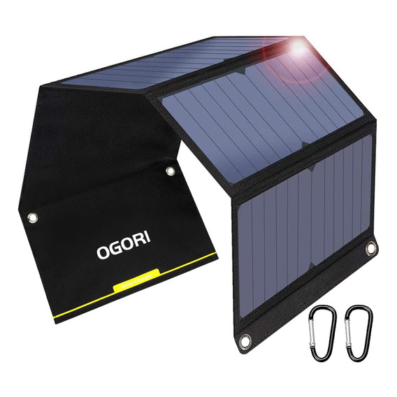 Panel Solar Plegable Portátil 28w 2 Usb Para Móviles/tablets