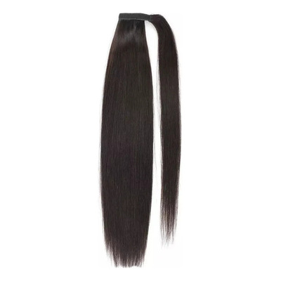 Cola De Caballo De Cabello Humano Natural Negro 40 Cm 100 G