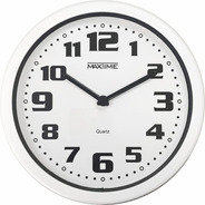 Relógio De Parede Cozinha Para Sala De Estar Redondo Branco