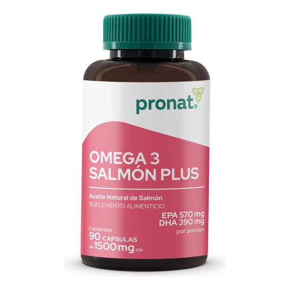 Suplemento Salmon Plus Omega 3 (90 Caps) Pronat
