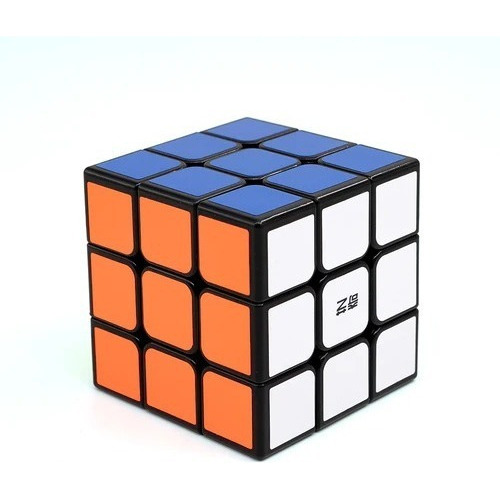 Cubo Rubik Qiyi 3x3 Grande Sail 6.8 Cm 3x3x3 Speed Cube Color de la estructura Negro