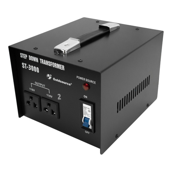 Transformado 220v - 110v 3000w - 2 Tomas - Central Shop