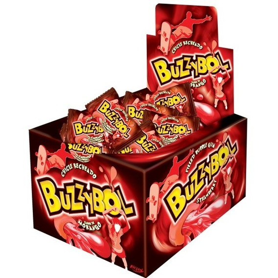 Caja De Chicles Buzzybol Sorpresitas Piñatas 60u 270g