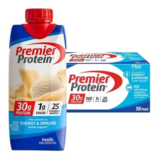 Premier Proteina Shakes Bebida Diabéticos S/vainila 18pack 