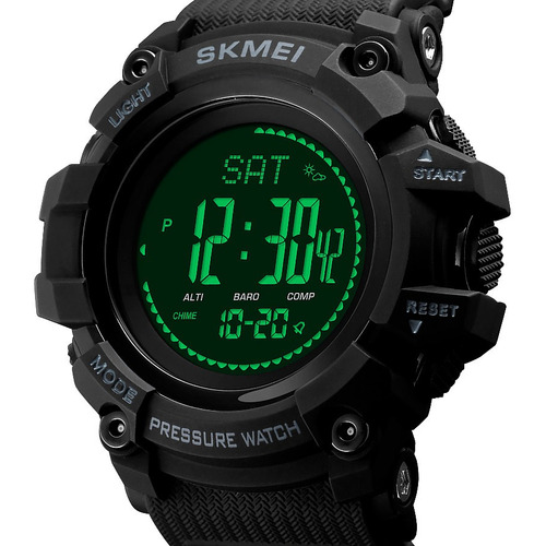 Reloj pulsera digital Skmei 1358 con correa de poliuretano color negro