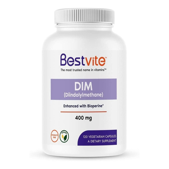 Dim (diindolylmethane) Con Bioperine | 400 Mg | 120 Capsulas