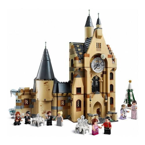 Bloques para armar Lego Harry Potter Hogwarts clock tower 922 piezas  en  caja