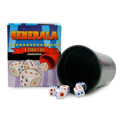 Juego de Generala Con Cubilete y Caja