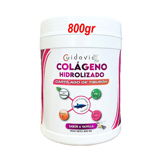  Colágeno Hidrolizado Polvo Cartilago Vitaminas Sabor Naranja