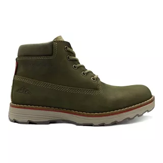 Bota Outdoor De Piel Color Verde Crosscountry Mod. 7545