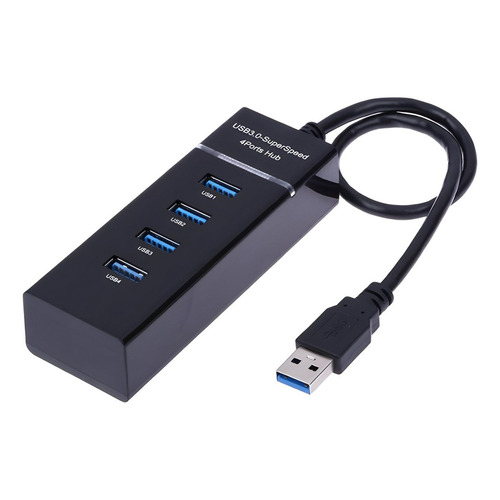 Hub 4 Puertos Multi Usb 3.0 Indicador Luz Led Adaptador