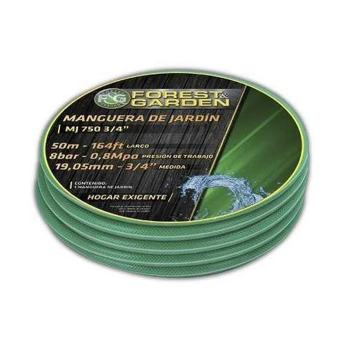 Manguera De Jardin 50mts Forest & Garden Mj7503/4 3/4 G P Color Verde oscuro