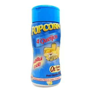 Tempero P/ Pipoca Popcorn Sabor 4 Queijos Substitui Sal 100g