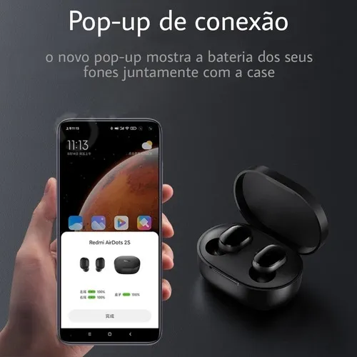 Auriculares in-ear inalámbricos Xiaomi Redmi AirDots TWSEJ04LS negro