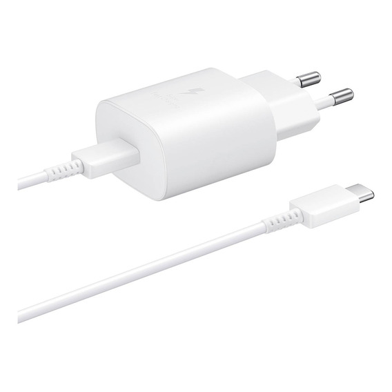 Samsung Cargador Ultra Fast 25w Blanco Usb Cable C 1a1