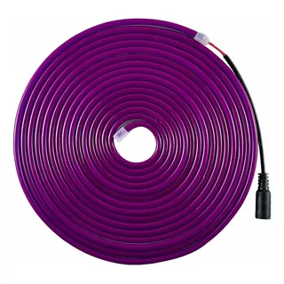 Neon Flex 5m 12v Ip68 Sumergible Morado Sin Driver 5.5mm