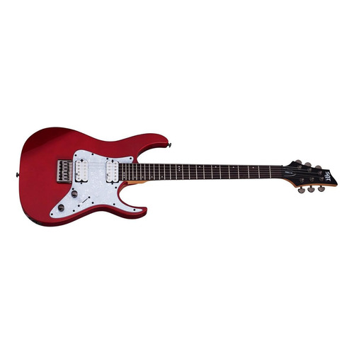 Guitarra eléctrica Schecter SGR Banshee-6 de tilo metallic red con diapasón de palo de rosa