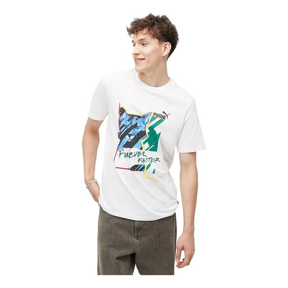 Remera Puma Graphics Photoprint De Hombre - 677192 02 Energy