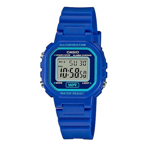 Reloj Casio La20 Unisex Digital Azul Correa Watchsalas*full